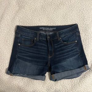 Midi American Eagle Dark Jean Shorts